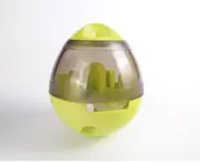 Pet Increase IQ Slow Feeder Interactive Treat Dispensing Ball,Tumbler Design Training Puzzle Shaking Toys for Dogs & Cats-GREEN