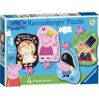 在飛比找momo購物網優惠-【Ravensburger】維寶拼圖 佩佩豬 造型四入組 4