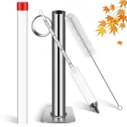 Maple Syrup Hydrometer Kit - Stainless Steel Test Cup, Baume and Brix Scale, ...