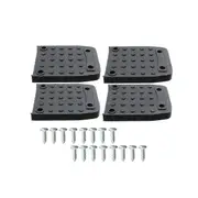 Stilt Soles Anti- Pads for Drywall,4Pcs Stilt Soles Replacement Kit, Non- Foot Pads ,Construction T Black