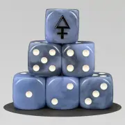 Blue Elf Dice Set – Custom Resin D6 for Wargames, RPG & Tabletop Gaming