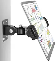 iTODOS Tablet Wall Mount for iPad,Galaxy Tabs, iPhone, Kindle Fire HD, Kindle Paper White,Google Nexus7/11,Switch, Vehicle GPS,360°Adjustment Compatible with 7~12.9 inch Tablet and Cellphone