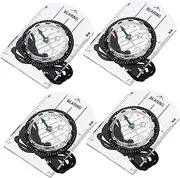 TOGEVAL 4pcs Portable Compass Small Compass Small Survival Compass Pocket Compass for Hiking Compass Camping Party Compass Survival Mini Compass Pocket Sized Compass Hiking Accessories