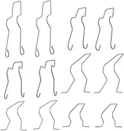 Micro Traders 12PCS Headlight Bulb Retaining Spring Clips for H1 H3 H4 H7 Bulbs, Silver