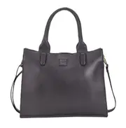 Leatherkart Timeless Genuine Leather Tote Bag - Dark Brown
