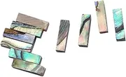 BIUDECO 10pcs Abalone Shell Guitar Purfling Strip 12 * 1.5 * 1.2mm Binding Strip for Guitar Ukulele and Mandolin Repair