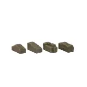 Bachmann 44-545 Tarpaulin Covered Wagon Loads x4 OO Gauge