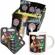 3dRose cgb_56785_1 The Invention of Bagpipes Also Known as Hide Your Cats-Coffee Gift Basket, Multicolor