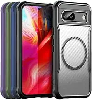 [TailTech] Case for Google Pixel 8A Case, Semi-Transparent PC and TPU Frame Compatible with Google Pixel 8A [Black]