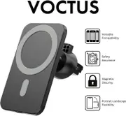 Voctus Wireless Car Charger Mount, Mag Safe Car Mount for Air Vent, Compatible with iPhone 15/15 Pl