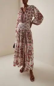 [BOTEH] Ceres Shirred Maxi Dress