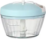 Handy Mini Garlic Chopper. for Vegetables, Fruits, Nuts, Onions, Garlic, Ginger, Meat, etc. Portable Mini Food Chopper (Blue, One Size)