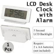 LCD Desk Clock with Alarm
