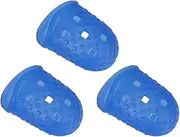 Ipetboom 3 Pcs Finger Tips Silicone Thimble Fingertip Grips Fingers Tips Guard Finger Protectors Pads Cover for Paper Sorting, Page Turning, Hand Sewing, Money Counting, Guitar Playing