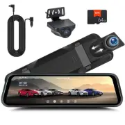 Rear View Mirror Camera, Mirror Dash Cam for Car 1080P Front & Rear Mirror Ca...