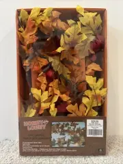 Hobby Lobby Fall Thanksgiving 6 ft Yellow Lighted Maple Leaf Garland NEW