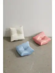 [Completedworks] Completedworks - B43 Cushions Set Of Three Ceramic Trays - Blue - One size One size Blue