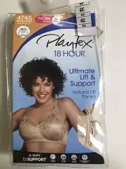 Playtex 18 Hour Bra #4745 Nude 40C Ultimate Lift & Support Bra
