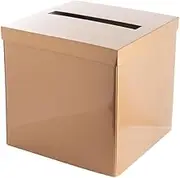 Wedding Wishing Well Card Box Gold for Money Gift Engagement Birthday Party