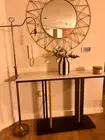 High Hardness Entry Glossy Sintered Stone Console Table Living Room Accent Table