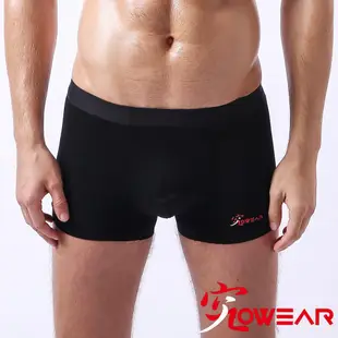 究 無痕 jowear 動感超彈 純黑莫代爾 平口無痕男內褲 (B4008)