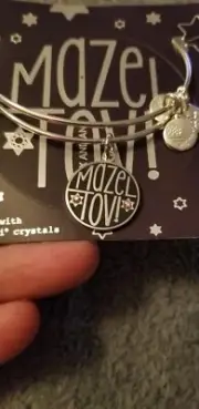 NEW NWT Alex and Ani Mazel Tov Shiny Silver Bracelet