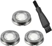 3 Pcs Replacement Shaver Head，Compatible For Philips， HQ3 HQ4 HQ55 HQ56 HQ6900 HQ6868 HQ5812 HQ6874 Razor Blade