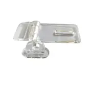 10Pcs Crystal Clear Acrylic Hinged Latch, Snap Door/Box Hinge Kit for Cabinet...