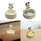 Cartoon Kitten Candle Holder Cat Candle Holder for Dining Room Party Desktop
