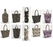 Beer or Wine Reusable Fabric Gift Bags and/or Tote Bags (5 Patterns Available)