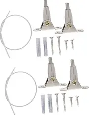 SUPVOX 2 Sets Anti-Inversion Bookshelf Cabinet Safety Hooks Child Lock Furniture Straps Wall Anchors for Boys and Girls Proofing