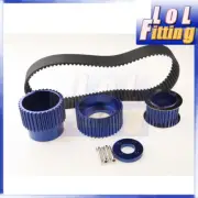 For Mazda 12A 13B 20B RX7 FD FC RX3 Gilmer Drive Pulleys Kit 1.5'' Belt Blue