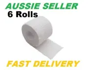 ELASTIC ADHESIVE BANDAGE (EAB) OVER WRAPPING TAPE 6 ROLLS 5cm X 4.5mtr White