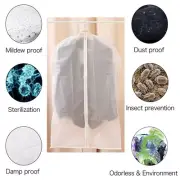 5Pcs Clothes Cover Clear Garment Bag with Zip Washable Reusable Clothes GoUrX