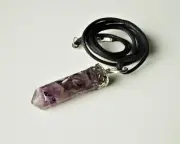 AMETYHST Natural Crystal Gems Orgonite PENDANT NECKLACE Meditation Orgone Gift