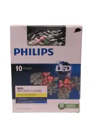 Philips Mistletoe Clusters 9ft Indoor Outdoor New Christmas Lights LED