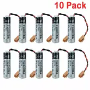 10 Pcs ER6V 3.6V 2400mAh PLC Replacement Battery for Mitsubishi M64