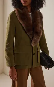 [NILI LOTAN] Ronay Faux-Fur Cotton Parka