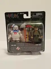 The Real Ghostbusters Minimates Diamond Select Stay Puft & Louis Tully 2011 NEW