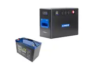 Kings BatBlock40 - 12V Plug and Play Battery Box with DCDC Charger+ 12V 98Ah Deep Cycle Battery