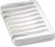 Ceramic Soap Dish for Sink,Self Draining Soap Dishes Saver for Shower Bar Soap H
