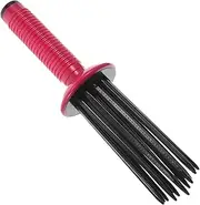 Generic Blow Drying Rolling Comb for Fluffy Curls Anti Slip Curly Hair Brush Curling Wand Comb for and Styling for Creating Volume and Bouncy Waves