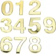 TEHAUX Adhesive House Numbers 10cm for Apartment Mailbox Door Number Home Supplies