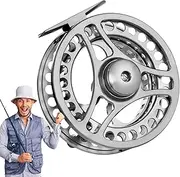 Fly Fishing Reel - Gentle Braking System, Lightweight Aluminium Spool | Precise CNC Machined Fishing Reel, Fly Reel with Large Spool, Corrosion Resistant Fly Reels for Freshwater, Saltwater, Fore