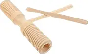 SWOOMEY 1 Set Wooden Double Horn Beginner Instrument Percussion Instrument Musical Instruments Music Instrument with Stick Instrument with Stick