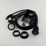 1m Car Dashboard Flush Mount Dual USB 3.0 Socket Extension Lead Panel Cable Kit