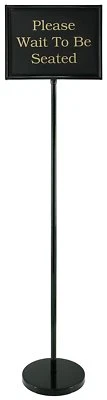 Chef Master 90033 Classic Black Finish Hostess Signs 15 Messages