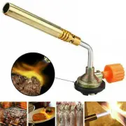 Butane Gas BBQ Tool Blow Torch Adapter Flamethrower Burner Welding Camping Kit G