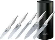 Samura Mojo Kitchen Knives Block Set, White (6-Pieces)