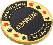 SUPVOX Metal Poker Coin Collectible Vintage Card Protector for Table Games Unique Poker Souvenir for Collectors Multi Functional Game Accessory